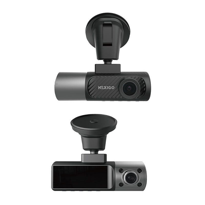 3 ຊ່ອງ Dash Cam ດ້ານຫນ້າແລະດ້ານຫລັງພາຍໃນຕົວໃນ 5GHz WiFii GPS